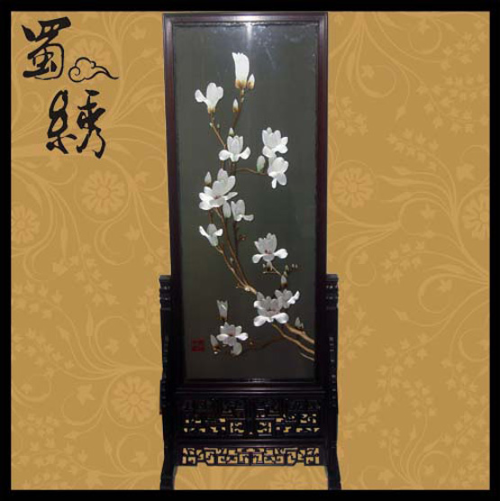 蜀繡玉蘭花精品