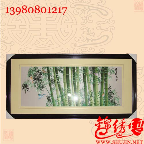 蜀繡禮品  竹子風景