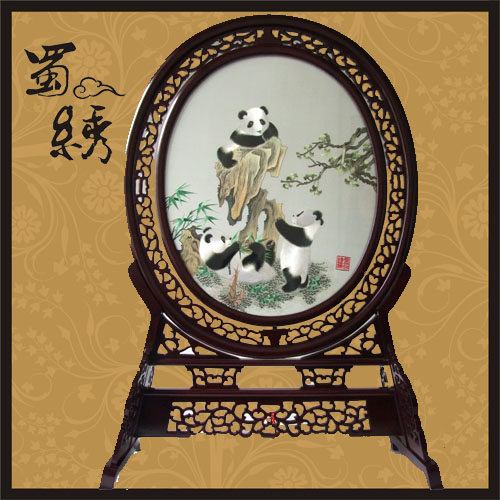 原成都蜀繡廠熊貓精精品